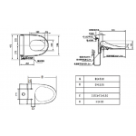 Inax Compact Codie 2407 相連式自由咀座廁 連 X-treme 全功能型長板圓型電子廁板 (IN-2407SCHK-WT-0+IN-CEIX7BL1-0100510M)